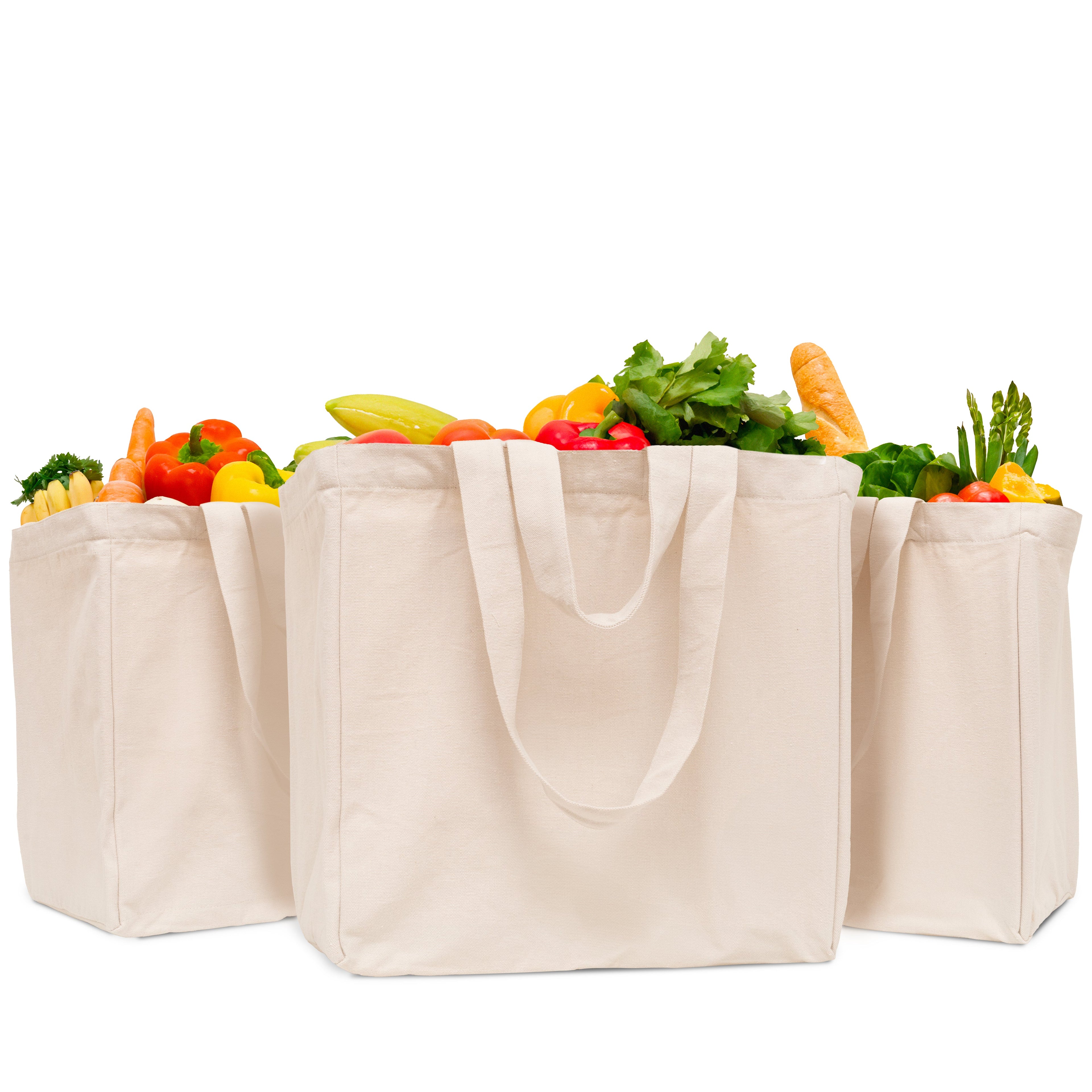 Canvas Jumbo Tote Bag — Organic Cotton, 100 lb Capacity
